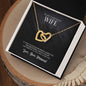 Interlocking Hearts Necklace For My Wife (Yellow & White Gold Variants)