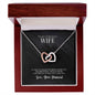 Interlocking Hearts Necklace For My Wife (Yellow & White Gold Variants)