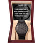 Clock-Heartfelt thank you- bold letter ed.