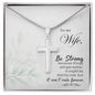 Stainless Cross Necklace For My Wife w/ MC