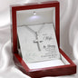 Stainless Cross Necklace For My Wife w/ MC