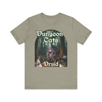 Load image into Gallery viewer, Dungeon Cats Druid Unisex Jersey Short Sleeve Tee
