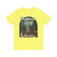 Load image into Gallery viewer, Dungeon Cats Druid Unisex Jersey Short Sleeve Tee
