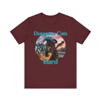 Load image into Gallery viewer, Dungeon Cats: Bard  Unisex Jersey Short Sleeve Tee
