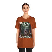Load image into Gallery viewer, Dungeon Cats Druid Unisex Jersey Short Sleeve Tee
