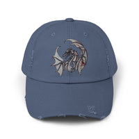 Load image into Gallery viewer, Mother Dragon Symbol Unisex Distressed Cap
