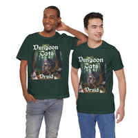 Load image into Gallery viewer, Dungeon Cats Druid Unisex Jersey Short Sleeve Tee
