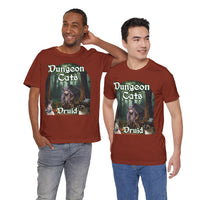 Load image into Gallery viewer, Dungeon Cats Druid Unisex Jersey Short Sleeve Tee
