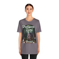 Load image into Gallery viewer, Dungeon Cats Druid Unisex Jersey Short Sleeve Tee
