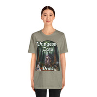 Load image into Gallery viewer, Dungeon Cats Druid Unisex Jersey Short Sleeve Tee
