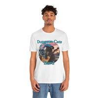 Load image into Gallery viewer, Dungeon Cats: Bard  Unisex Jersey Short Sleeve Tee

