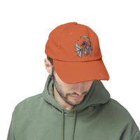 Load image into Gallery viewer, Mother Dragon Symbol Unisex Distressed Cap
