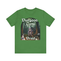 Load image into Gallery viewer, Dungeon Cats Druid Unisex Jersey Short Sleeve Tee
