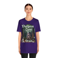 Load image into Gallery viewer, Dungeon Cats Druid Unisex Jersey Short Sleeve Tee
