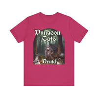 Load image into Gallery viewer, Dungeon Cats Druid Unisex Jersey Short Sleeve Tee
