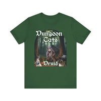 Load image into Gallery viewer, Dungeon Cats Druid Unisex Jersey Short Sleeve Tee
