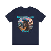 Load image into Gallery viewer, Dungeon Cats: Bard  Unisex Jersey Short Sleeve Tee
