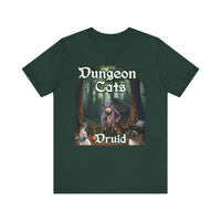 Load image into Gallery viewer, Dungeon Cats Druid Unisex Jersey Short Sleeve Tee
