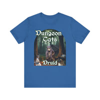 Load image into Gallery viewer, Dungeon Cats Druid Unisex Jersey Short Sleeve Tee
