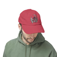 Load image into Gallery viewer, Mother Dragon Symbol Unisex Distressed Cap
