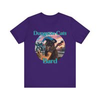 Load image into Gallery viewer, Dungeon Cats: Bard  Unisex Jersey Short Sleeve Tee
