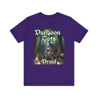 Load image into Gallery viewer, Dungeon Cats Druid Unisex Jersey Short Sleeve Tee
