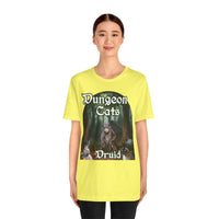Load image into Gallery viewer, Dungeon Cats Druid Unisex Jersey Short Sleeve Tee
