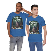 Load image into Gallery viewer, Dungeon Cats Druid Unisex Jersey Short Sleeve Tee
