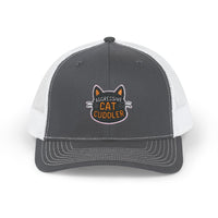 Load image into Gallery viewer, Aggressive Cat Cuddler Snapback Trucker Cap
