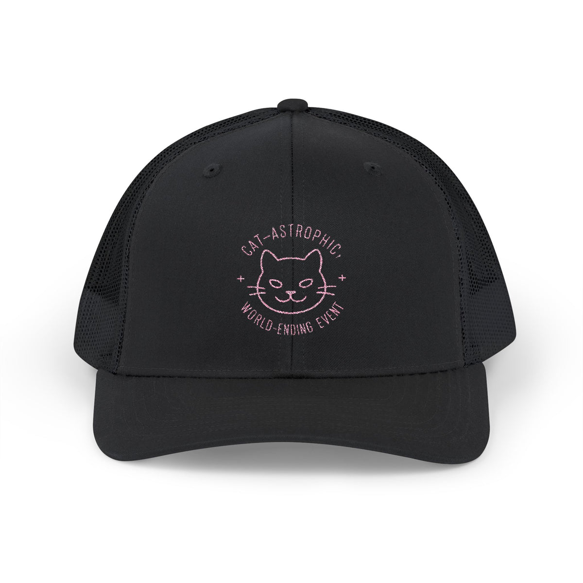 Cat-astrophic World Ending Event Snapback Trucker Cap