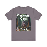Load image into Gallery viewer, Dungeon Cats Druid Unisex Jersey Short Sleeve Tee
