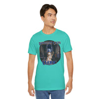 Load image into Gallery viewer, Dungeon Cats: Cleric Unisex Jersey Short Sleeve Tee
