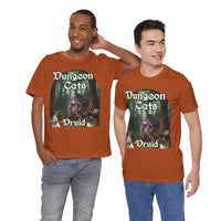 Load image into Gallery viewer, Dungeon Cats Druid Unisex Jersey Short Sleeve Tee
