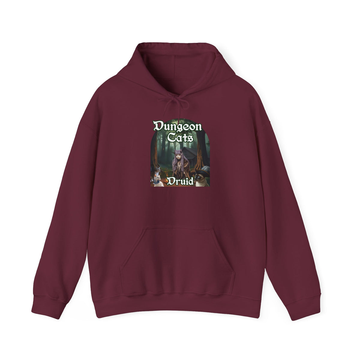 Dungeon Cats Druid Unisex Heavy Blend™ Hooded Sweatshirt