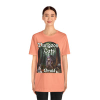 Load image into Gallery viewer, Dungeon Cats Druid Unisex Jersey Short Sleeve Tee
