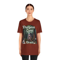 Load image into Gallery viewer, Dungeon Cats Druid Unisex Jersey Short Sleeve Tee
