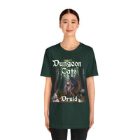 Load image into Gallery viewer, Dungeon Cats Druid Unisex Jersey Short Sleeve Tee
