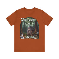 Load image into Gallery viewer, Dungeon Cats Druid Unisex Jersey Short Sleeve Tee
