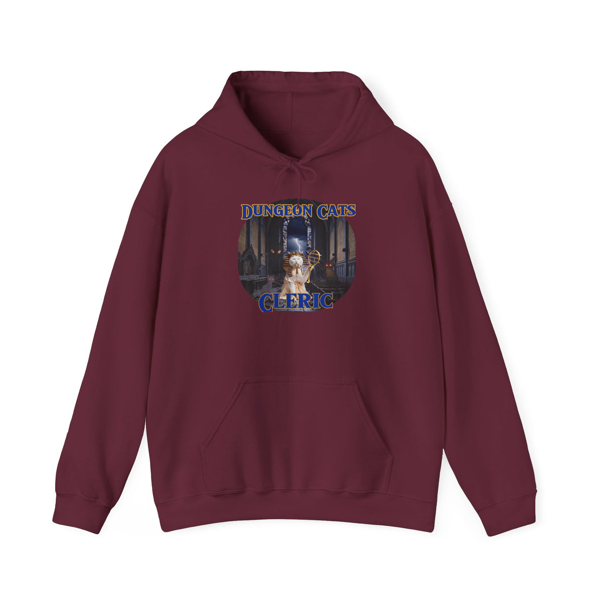 Dungeon Cats: Cleric Unisex Heavy Blend™ Hooded Sweatshirt