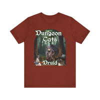 Load image into Gallery viewer, Dungeon Cats Druid Unisex Jersey Short Sleeve Tee
