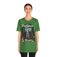 Load image into Gallery viewer, Dungeon Cats Druid Unisex Jersey Short Sleeve Tee
