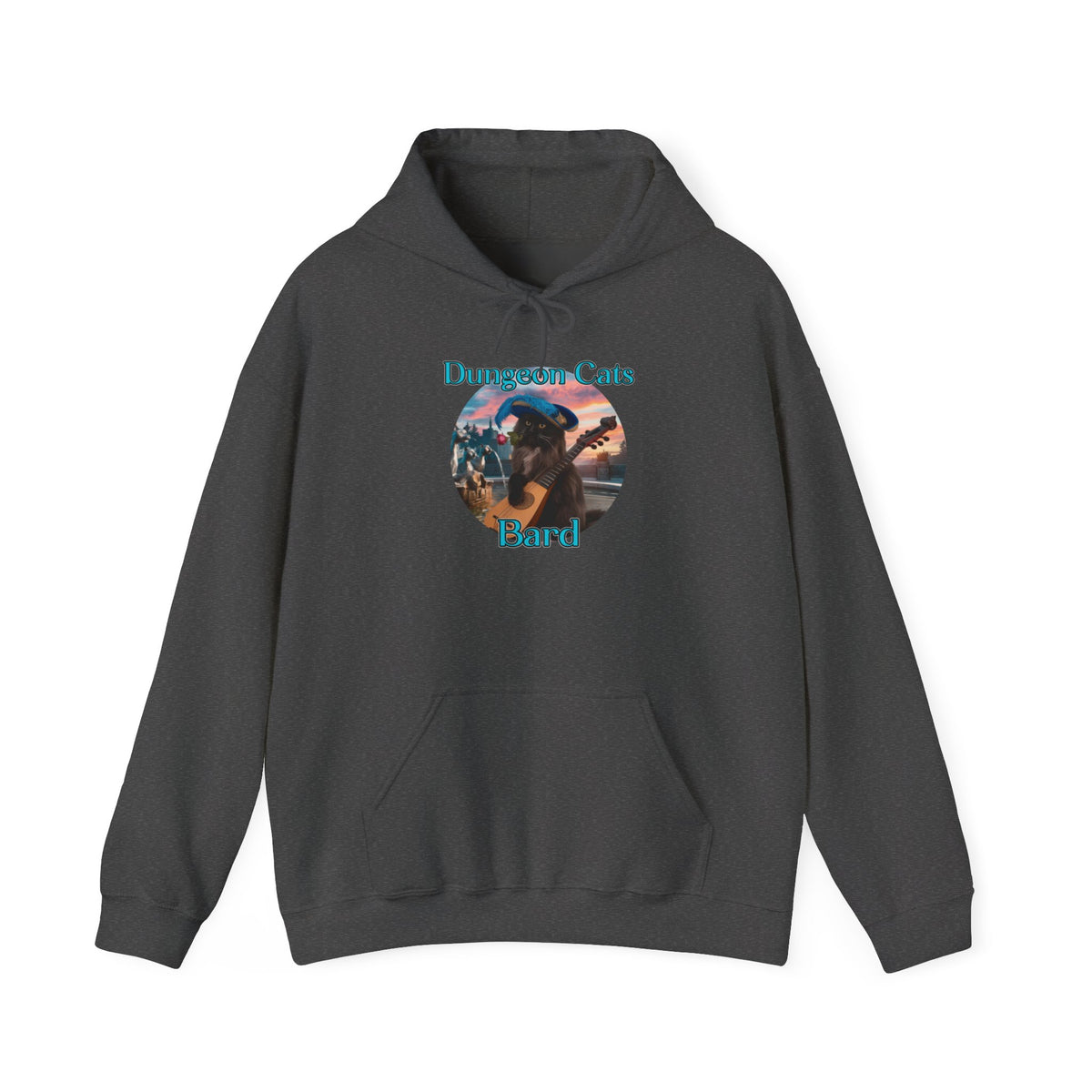 Dungeon Cats: Bard Unisex Heavy Blend™ Hooded Sweatshirt