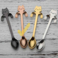 Load image into Gallery viewer, Stainless Steel Cat Teaspoon
